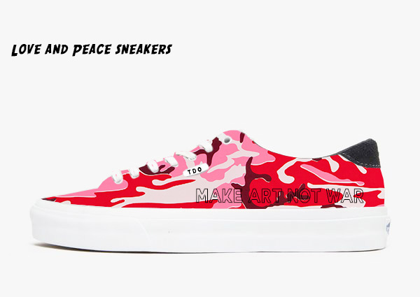 Love and peace sneakers 